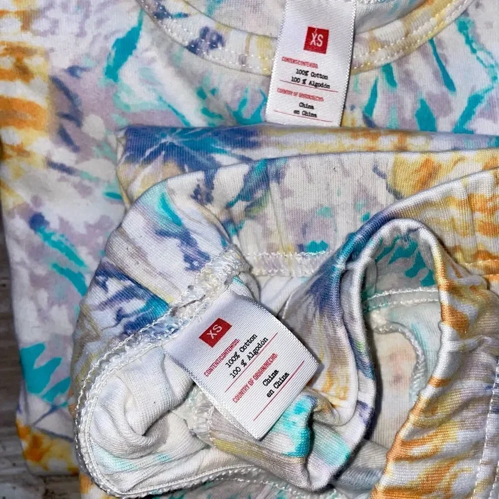 Target Tie Dye 100% cotton pj’s EUC - Picture 10 of 11